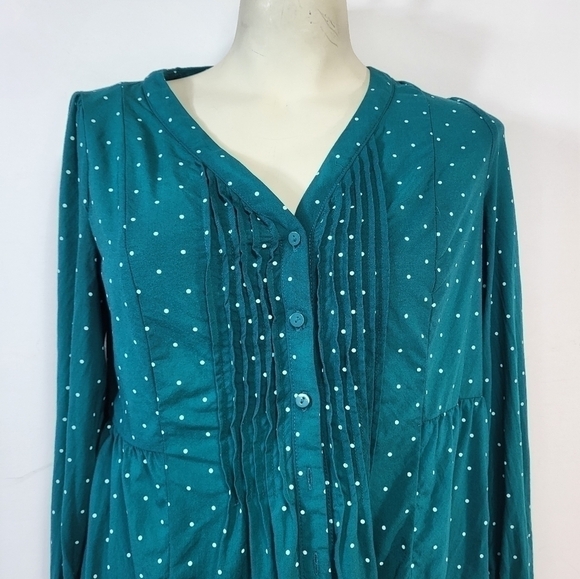 LC Lauren Conrad Polka Dot Blouse - Picture 3 of 8